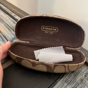 Coach Signature Eyewear Clamshell Case